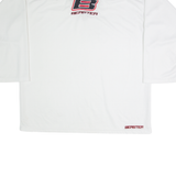 BEASTER Mens Jersey White Long Sleeve USA V-Neck XL