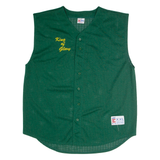EAGLE King Of Glory Mens Jersey Green Sleeveless Button Neck 2XL