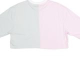 ADIDAS Crop Womens T-Shirt Grey UK 8