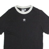 ADIDAS Womens T-Shirt Black UK 6