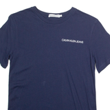 CALVIN KLEIN JEANS Womens T-Shirt Blue UK 12