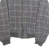BOUNDARY WATERS Mens Lumberjack Jacket Grey Wool Check M
