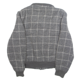 BOUNDARY WATERS Mens Lumberjack Jacket Grey Wool Check M