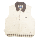DICKIES Mens Gilet Beige 2XL