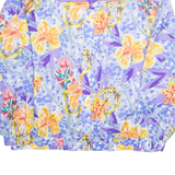 KIM ROGERS SPORTSLINE Womens Track Jacket Blue Silk Floral XL