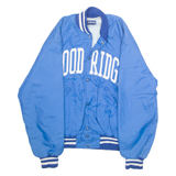 HOLLOWAY Mens Varsity Jacket Blue USA L