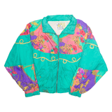 OLYMPIC EXPOSURE Womens Shell Jacket Green Nylon Floral L