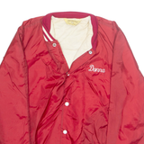 DEERFOOT Mens Varsity Jacket Red USA L