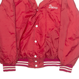 DEERFOOT Mens Varsity Jacket Red USA L