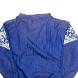 INTERNATIONAL BODYWEAR SPORT Womens Track Jacket Blue Floral S