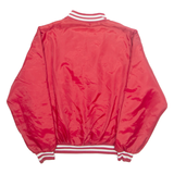 UNITED STATES APPAREL Womens Varsity Jacket Red Nylon USA XL