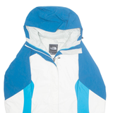 THE North FACE Womens Rain Jacket White Nylon Hooded M