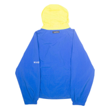 NAUTICA Mesh Lined Mens Rain Jacket Blue Nylon Hooded S