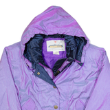 OBERMEYER Womens Ski Jacket Purple 90s Hooded S