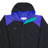 COLUMBIA Mens Rain Jacket Black Hooded XL