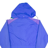 MAKER Mens Ski Jacket Blue 90s Hooded M