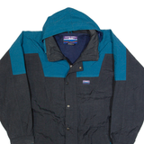 WHITE SIERRA Mens Rain Jacket Black 90s Hooded S