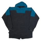 WHITE SIERRA Mens Rain Jacket Black 90s Hooded S