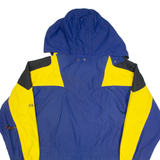 SLALOM SPORTS Womens Pullover Jacket Blue 90s Hooded L