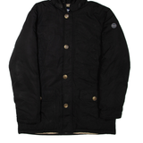 LONSDALE Mens Jacket Black Hooded S