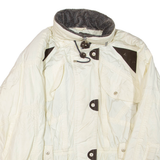 Womens Jacket White Nylon UK 14