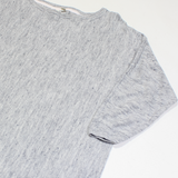 WHITE STUFF Womens Jumper Grey Tight Knit 3/4 Sleeve Linen UK 12