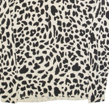 WHISTLES Womens Patterned Jumper Beige Tight Knit UK 10