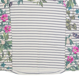 JOULES Womens Patterned Jumper White Striped Tight Knit UK 6