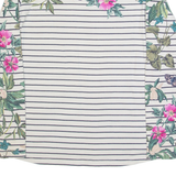 JOULES Womens Patterned Jumper White Striped Tight Knit UK 6