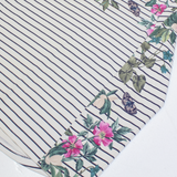 JOULES Womens Patterned Jumper White Striped Tight Knit UK 6