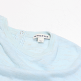 WHISTLES Womens Jumper Blue Tight Knit Linen XS