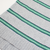 J.CREW Womens Patterned Jumper Green Striped Tight Knit Wool XXS