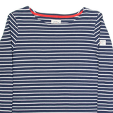 JOULES Womens Patterned Jumper Blue Striped Tight Knit UK 14