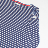 JOULES Womens Patterned Jumper Blue Striped Tight Knit UK 14