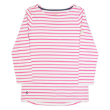 JOULES Womens Patterned Jumper Pink Striped Tight Knit UK 6