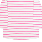 JOULES Womens Patterned Jumper Pink Striped Tight Knit UK 6