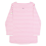 JOULES Womens Patterned Jumper Pink Striped Tight Knit UK 6