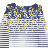 JOULES Womens Patterned Jumper Blue Striped Tight Knit UK 6