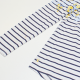 JOULES Womens Patterned Jumper Blue Striped Tight Knit UK 6