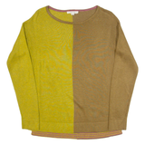 WHITE STUFF Womens Patterned Jumper Brown Tight Knit UK 6