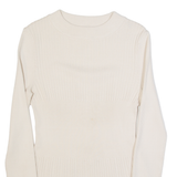 PIERRE CARDIN Womens Jumper Beige Tight Knit S