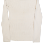 PIERRE CARDIN Womens Jumper Beige Tight Knit S