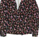 XAGON MAN Mens Blazer Jacket Black Velvet Floral M