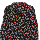 XAGON MAN Mens Blazer Jacket Black Velvet Floral M