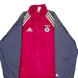 ADIDAS S.L Benfica Bench Mens Coat Red 90s Colourblock S