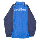 NIKE Team Sempachersee Mens Rain Jacket Blue Nylon Hooded M