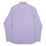 TOMMY HILFIGER Mens Shirt Purple Striped Long Sleeve M