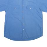 CAMEL CLASSICS Mens Plain Shirt Blue L
