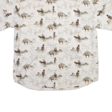 BIT & BRIDLE Horses Mens Shirt White L