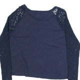 HOLLISTER Womens Jumper Blue Tight Knit L